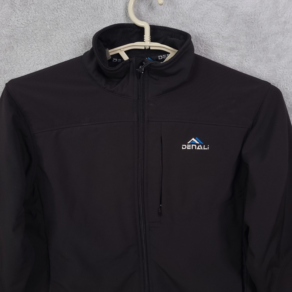 Denali Performance Fleece Lined Ski Jacket Women Black Small Full Zip Pockets - Picture 10 of 14